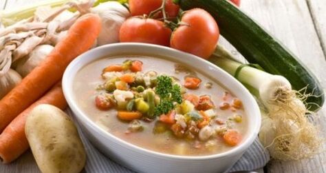 vegetable soup-puree for gastritis